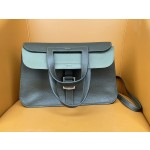 Halzan31 silver buckle jungle green TC leather